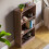 Home Discount (Walnut) Cambridge 3 Tier Bookcase Wide Shelf Book Storage 5