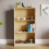 Home Discount (Oak) Cambridge 3 Tier Bookcase Wide Shelf Book Storage 6