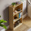 Home Discount (Oak) Cambridge 3 Tier Bookcase Wide Shelf Book Storage 5