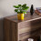 Home Discount (Walnut) Cambridge 3 Tier Bookcase Wide Shelf Book Storage 3
