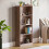 Vida Designs (Walnut) Cambridge 4 Tier Bookcase Shelf Office Storage 1