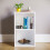 Home Discount (White) Oxford 2 Tier Cube Bookcase Modern Storage Unit 3