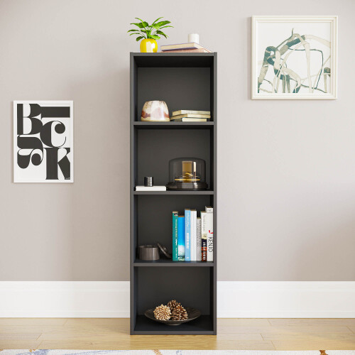 Home Discount (Black) Oxford 4 Tier Cube Bookcase Display Shelving Unit 2