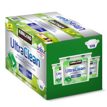 Kirkland Signature Ultra Clean Laundry Capsules — 3 x 36 Pack, Odour Eliminating, Stain-Fighting, Whiter Whites and Brighter Colors