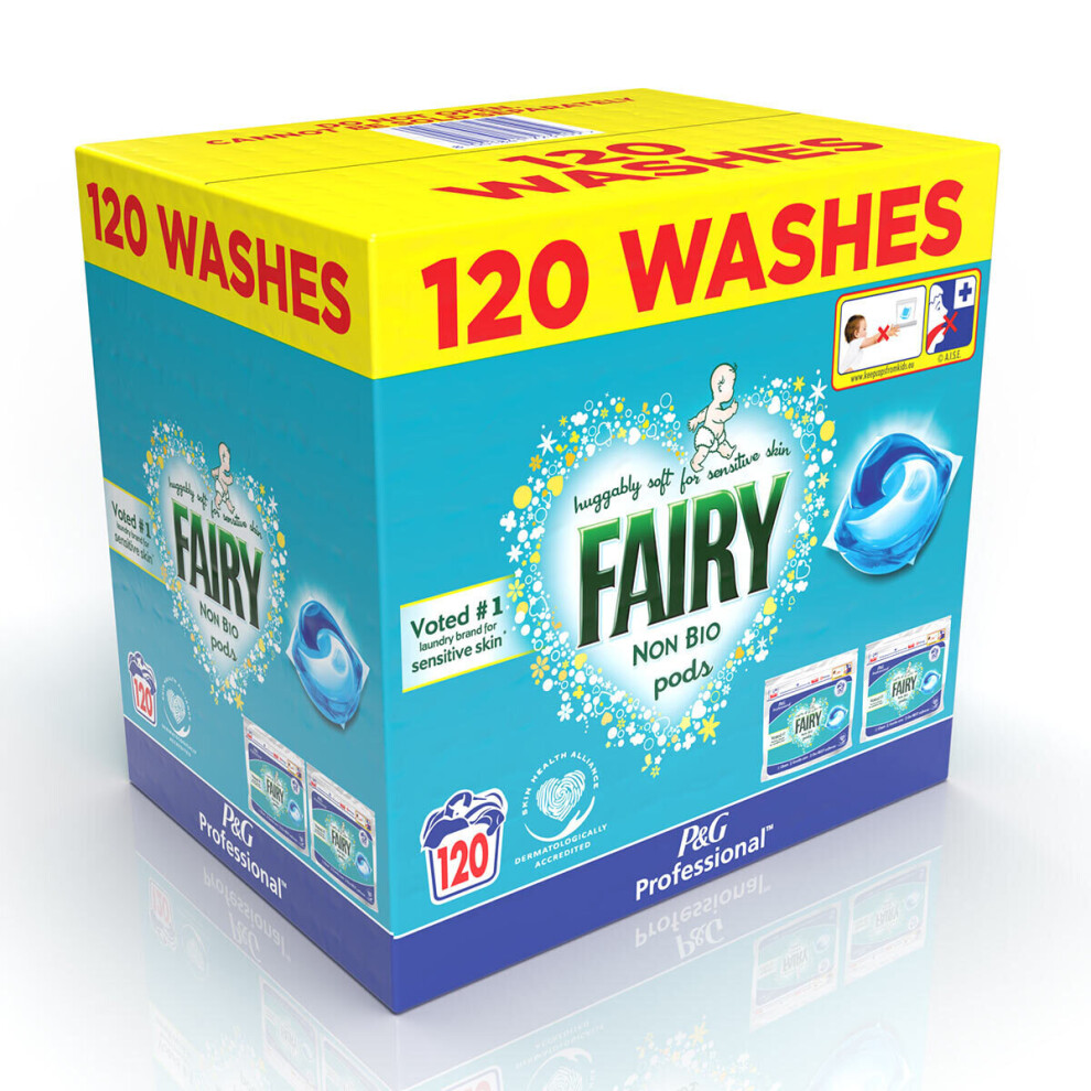 Fairy Non Bio Pods Extraordinary Cleaning  Washing Capsule 120 Washes