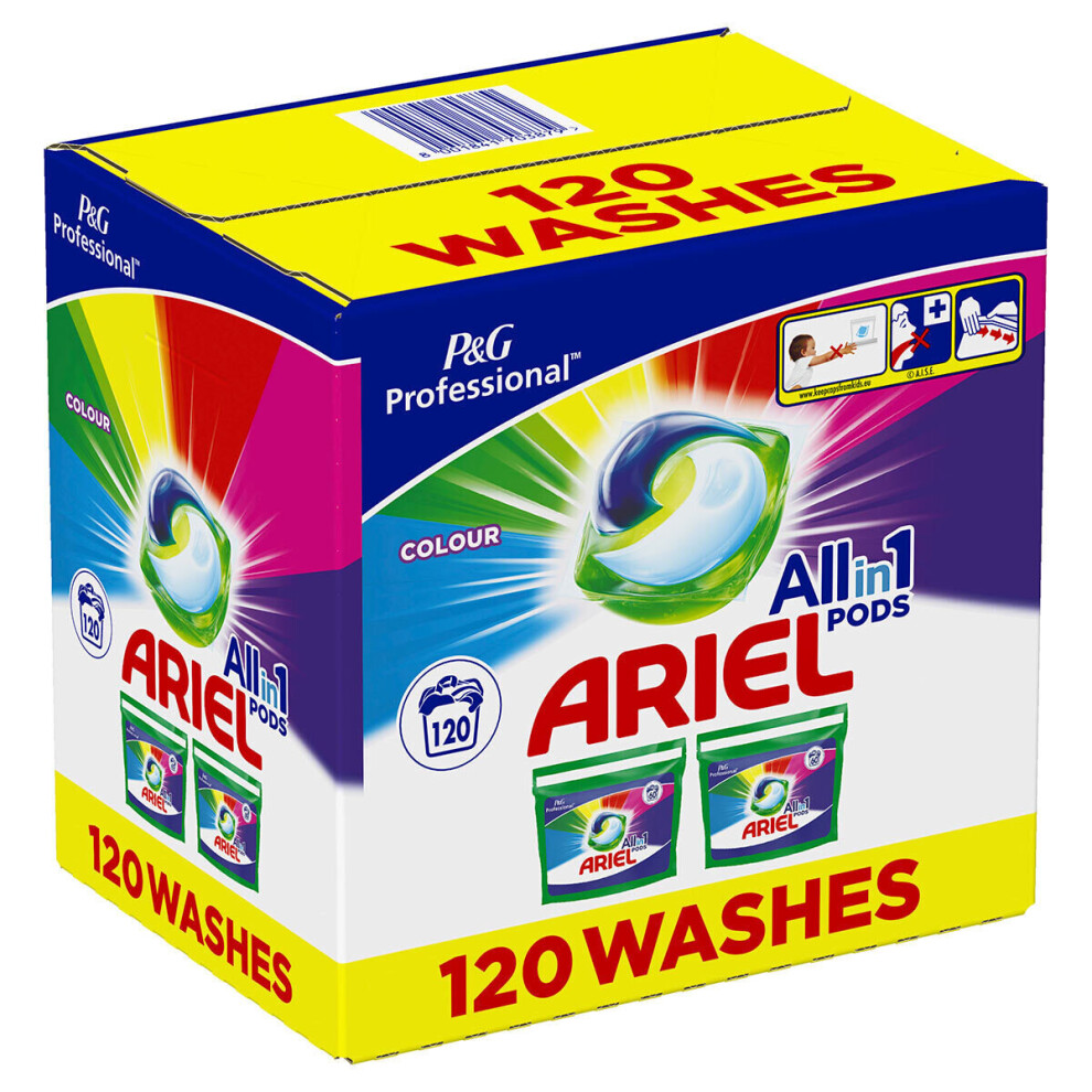 Ariel All in One Colour Pods 120 Washes