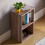 Home Discount (Walnut) Oxford 2 Tier Cube Bookcase Modern Storage Unit 5