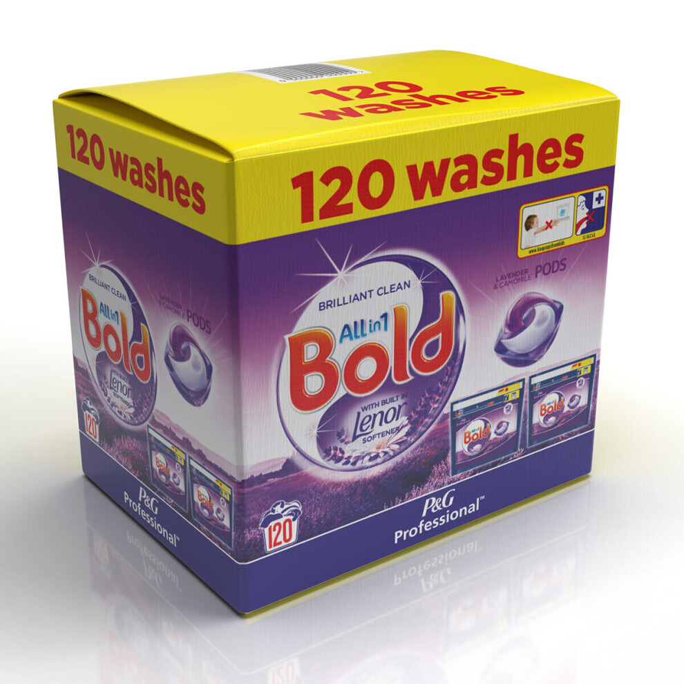 Bold All in One Pods Washing Capsule Laundry Detergent 120 Washes