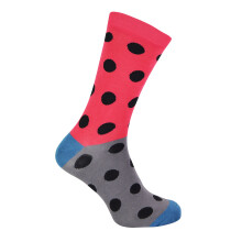 (6-11, Flecken (Rot)) Mr Heron - Mr Heron - Herren Lustig Bambussocken Neuheit Socken mit Argyle Streifen Muster