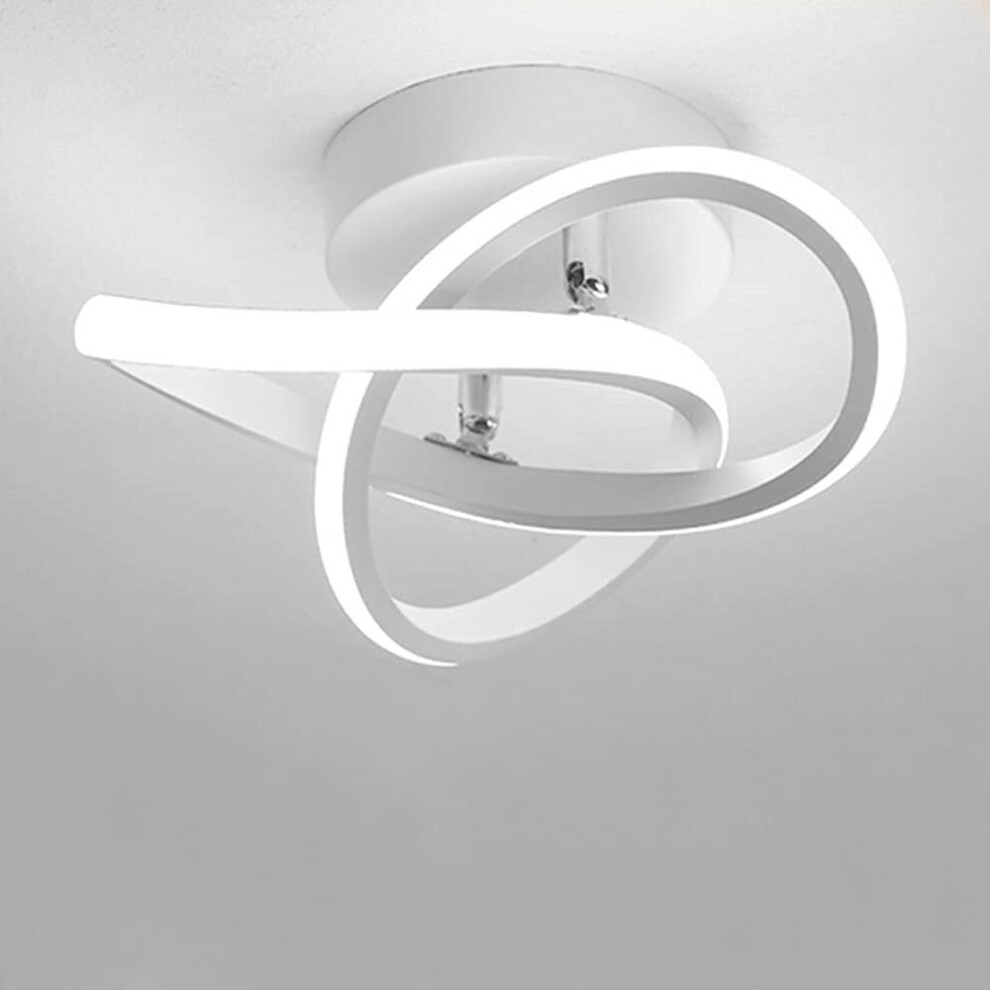 Modern Led Ceiling Light White Nordic Style Chandelier Creative Design Ceiling Lamp for Bedroom, Kitchen, Corridor, Restaurant, Balcony, Cold White