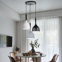 (Style A) Retro Chandelier Modern Nordic Pendant Light Vintage 3 Lamp Holders Pendant Lamp for Cafe Office Living Room Kitchen