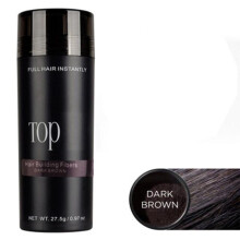 (Black) Authentic Keratin Hair Fibers Spray 27.5g Colorful Powder Hair Loss Building Hairline Optimizer Dense Hair Growth Black Brown