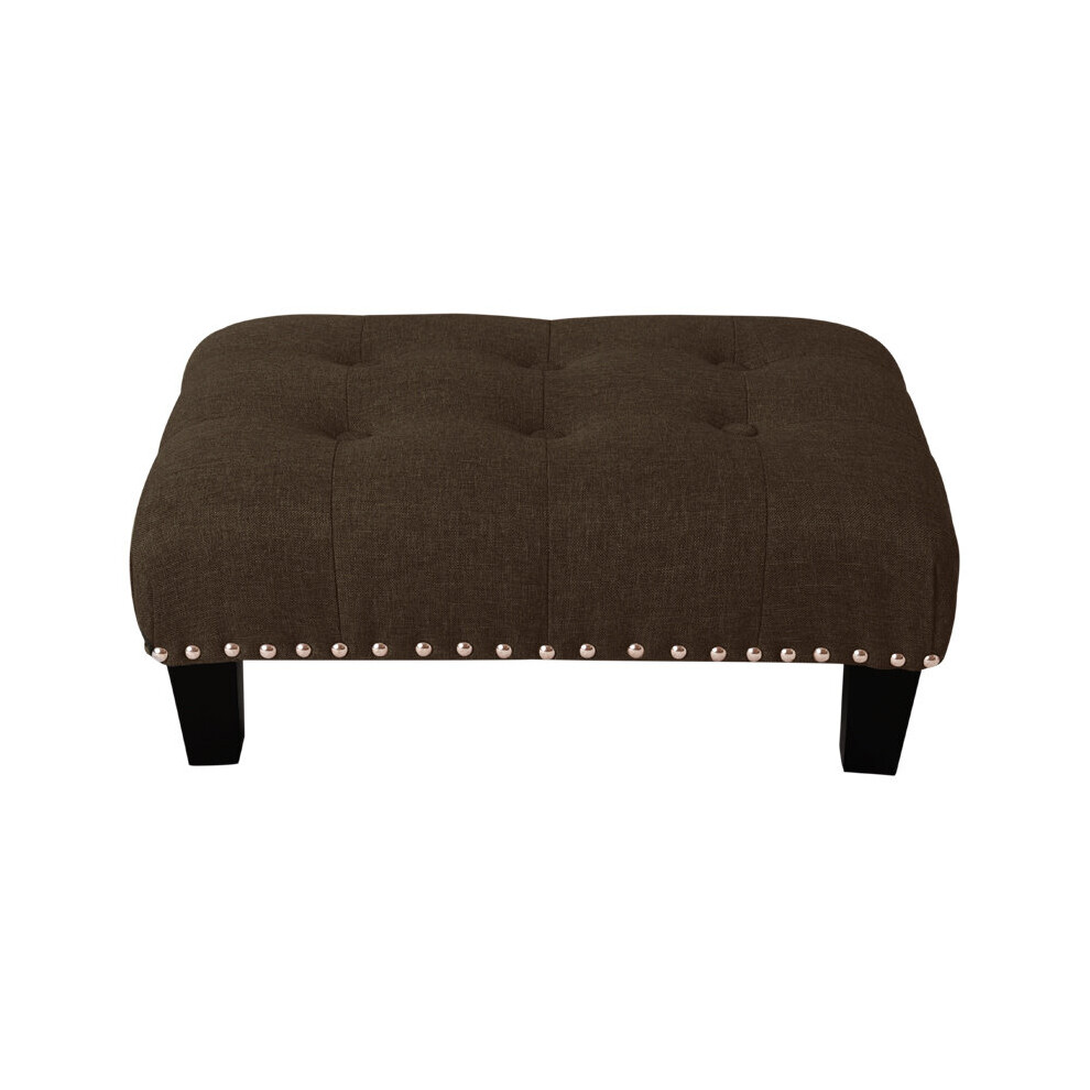 Living And Home (Small Coffee-50*37*20Cm) Foot Rest Pouffe Stool Padded Seat Ottoman Footstool Chair Sofa Bench Stools