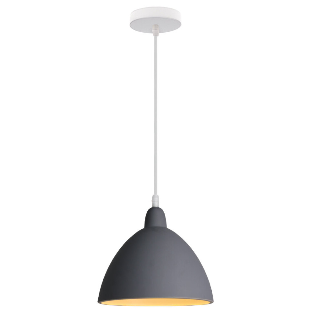 Nordic Pendant Light, Modern Hanging Light Retro Ceiling Light Minimalist Pendant Lamp for Kitchen Bedroom Hallway Entryway Dining Room-Gray-image-OPC-P8BPY5Z-NEW