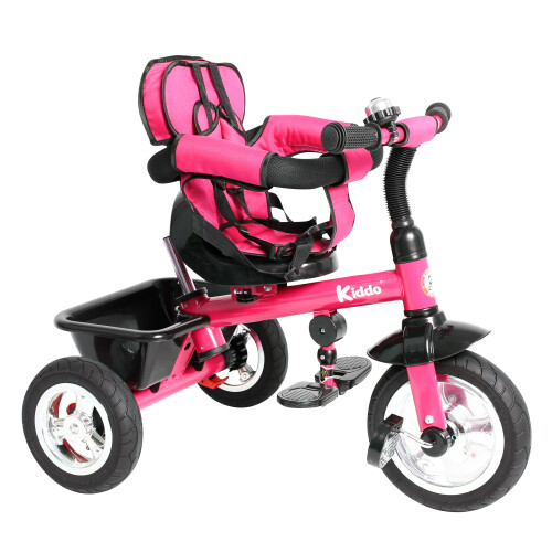 Kiddo Trike 4-in-1 Improved Smart Design with Added Features - Pink 1