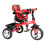 Kiddo Trike 4-in-1 Improved Smart Design with Added Features - Red 4