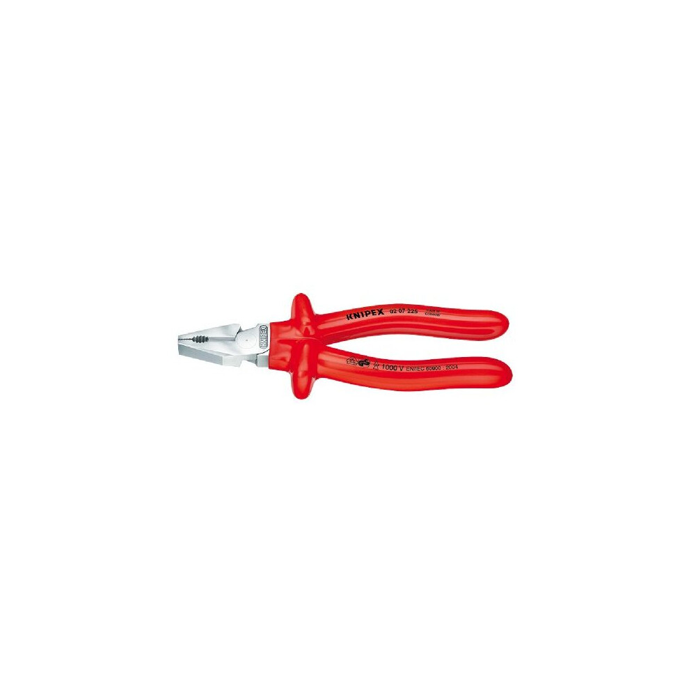 Knipex 02 07 225 High Leverage Combination Pliers 225 mm Chrome