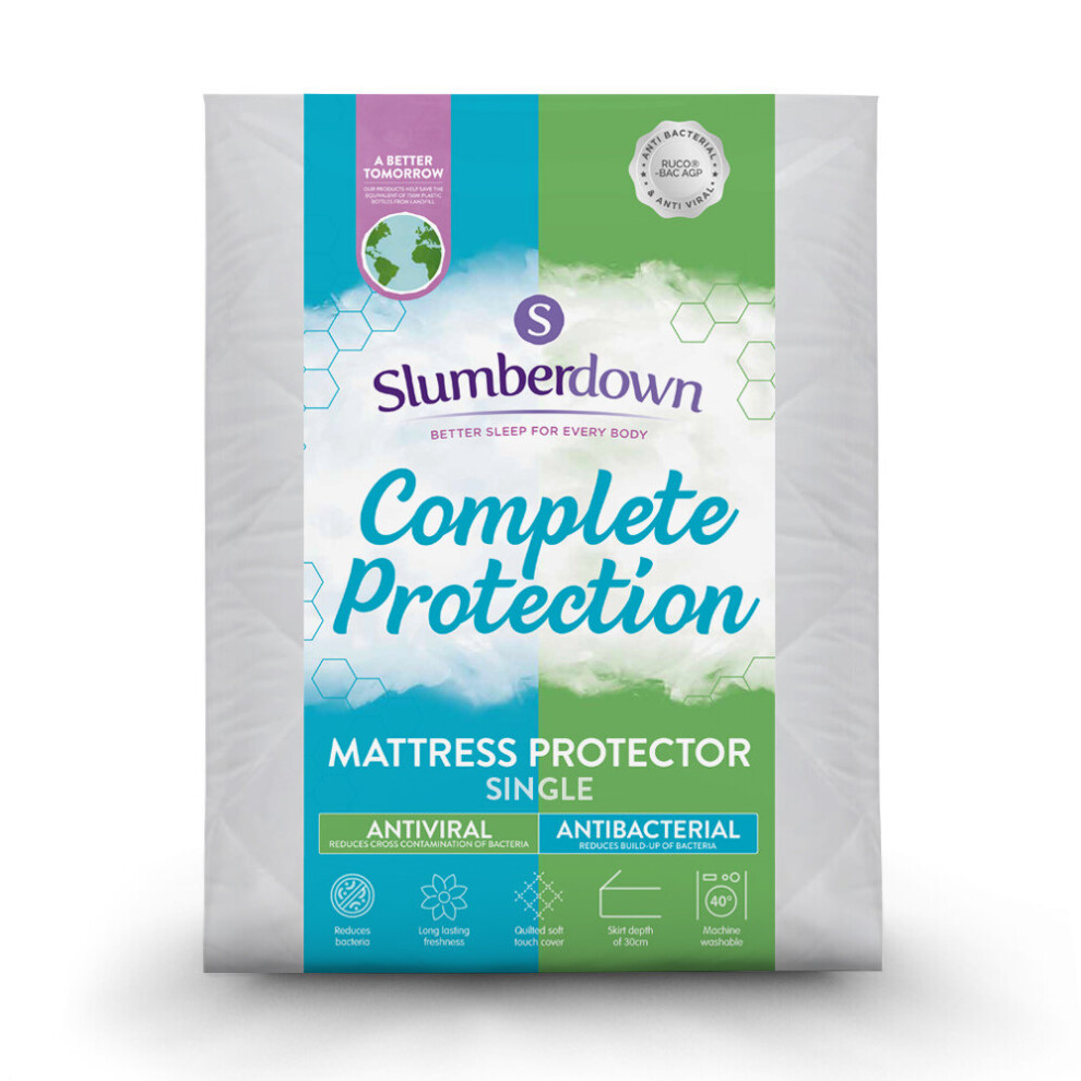 (Single) Slumberdown Complete Protection Anti Viral Mattress Protector