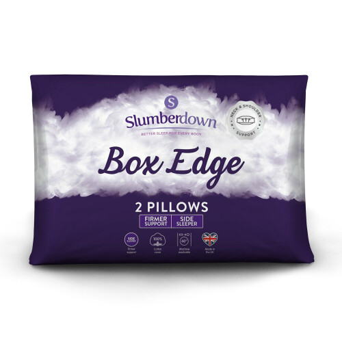 Slumberdown (Firm, 2 Pack) Slumberdown Box Edge Pillow UK Made