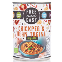 Free & Easy Organicanic Chickpea & Bean Tagine Ready Meal 400g (6 Pack)
