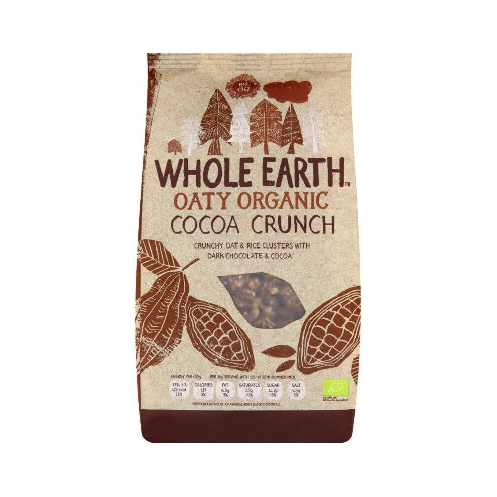 Whole Earth Organic Cocoa Crunch 375g (6 Pack)