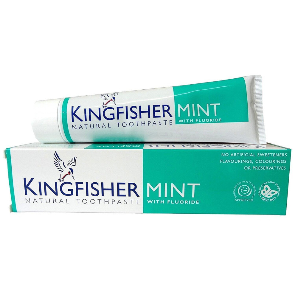 Kingfisher Toothpaste Mint 100ml (12 Pack)