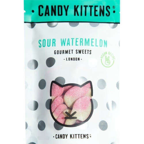 Candy Candy Kittens Sour Watermelon (Pop Bag) 54g (12 Pack)