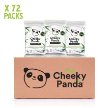 Cheeky Panda Biodegradable Bamboo Handy Wipes 12's (72 Pack)