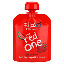 Ella's Kitchen Smoothie Fruit (Organic) Red One 90g (12 Pack)