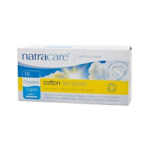 Natracare Organicanic Cotton Tampons - Super + 20's (12 Pack)
