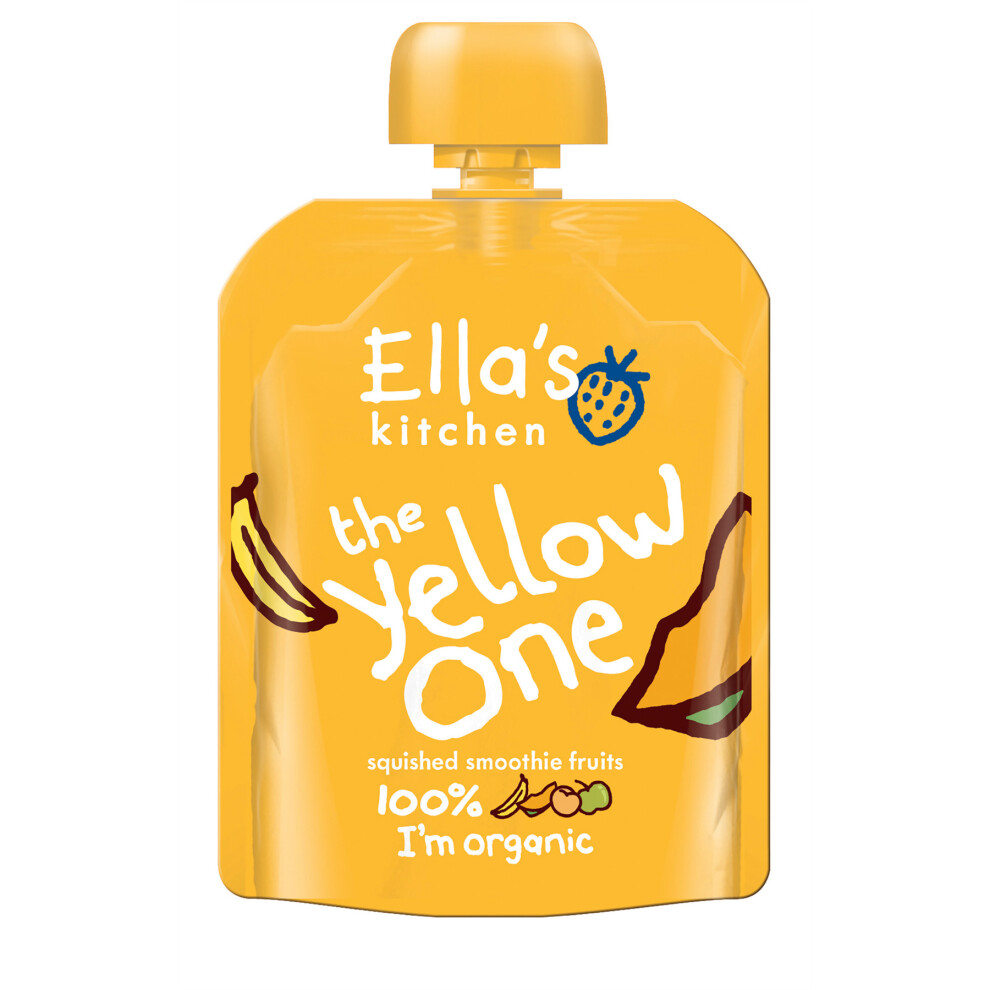 Ella's Kitchen Smoothie Fruit (Organic) Yellow One 90g (12 Pack)-image-OPC-P8BS6SS-NEW