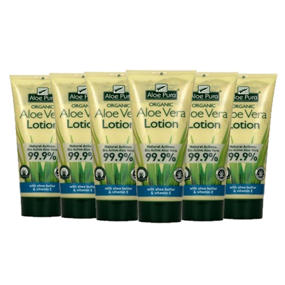 Optima Aloe Pura Aloe Vera Lotion 200ml (6 Pack)