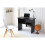 RayGar Computer Desk with Drawer and Open Storage Space for Home and Office - Black 3