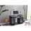 RayGar Deluxe Computer Desk With Cabinet and 3 Drawers - Black 4