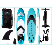 Summit Oceana 10ft Inflatable Paddle Board with Pump & Kit Ideal for Open Water in Blue