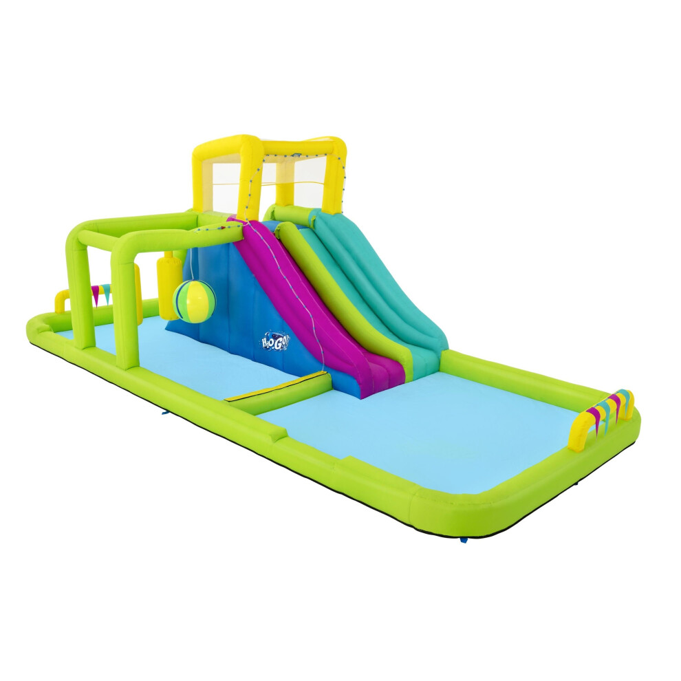 Bestway H2OGO! 7.10m x 3.10m x 2.65m Splash Course Mega Inflatable Kids Water Slide Park