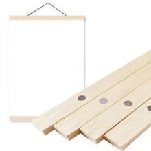 (Pine Wood, 30cm) 5 Colors Painting Wall Frame Magnetic Wooden Hanger