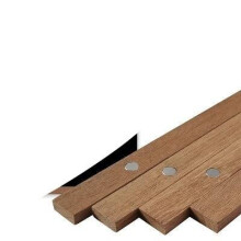 (Teak Wood, 21cm) 5 Colors Painting Wall Frame Magnetic Wooden Hanger