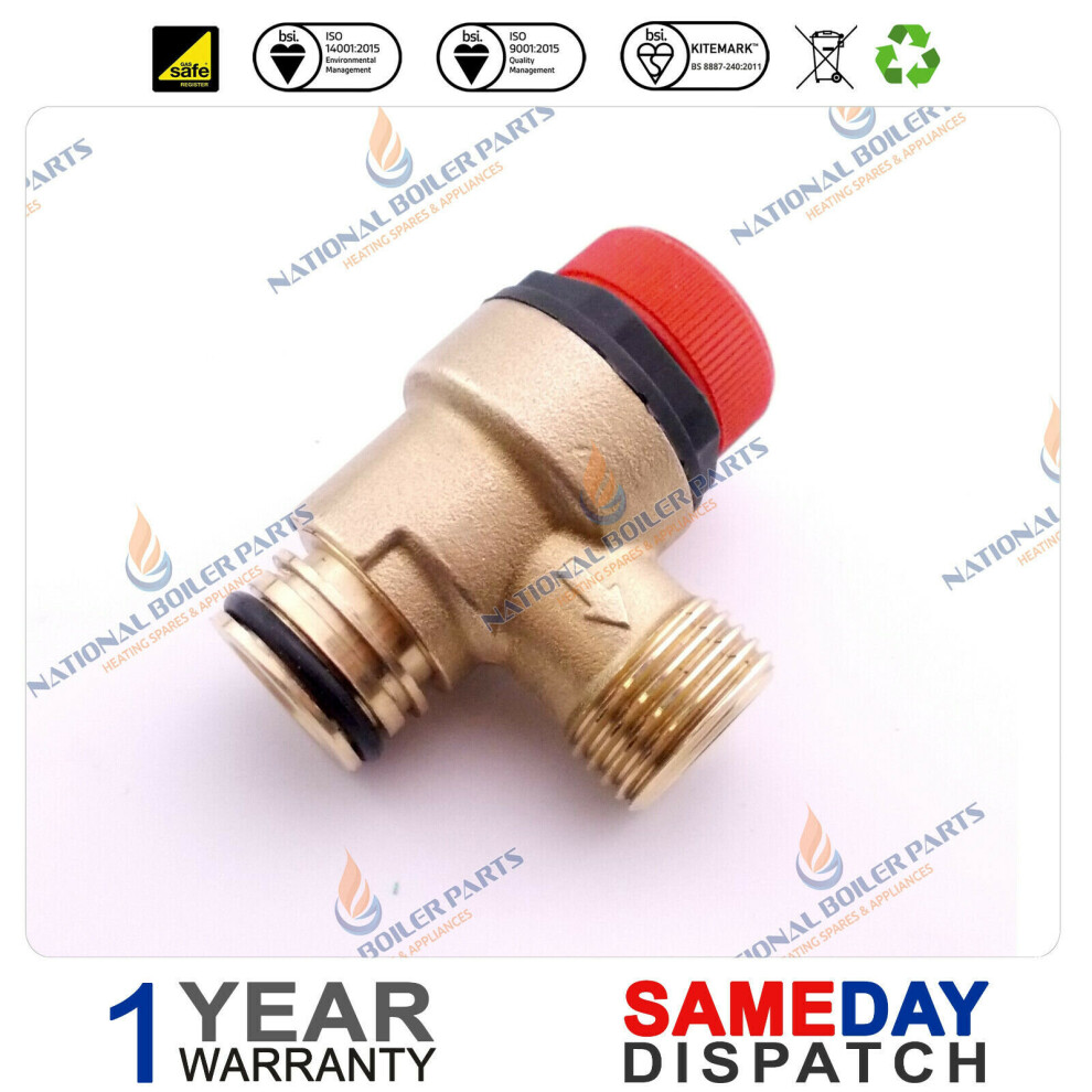VOKERA SABRE 25HE 29HE 35HE & SYSTEM 29HE PRESSURE RELIFE VALVE PRV 10025055