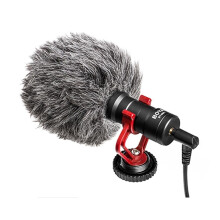 (Phone Rig LED Kit, China) Boya By-mm1 Microphone Cardioid Shotgun For Iphone Android Dslr Camera