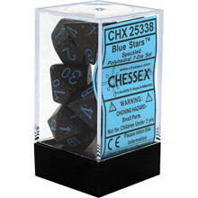 Chessex CHX25338 Dice-Speckled Blue Stars Set