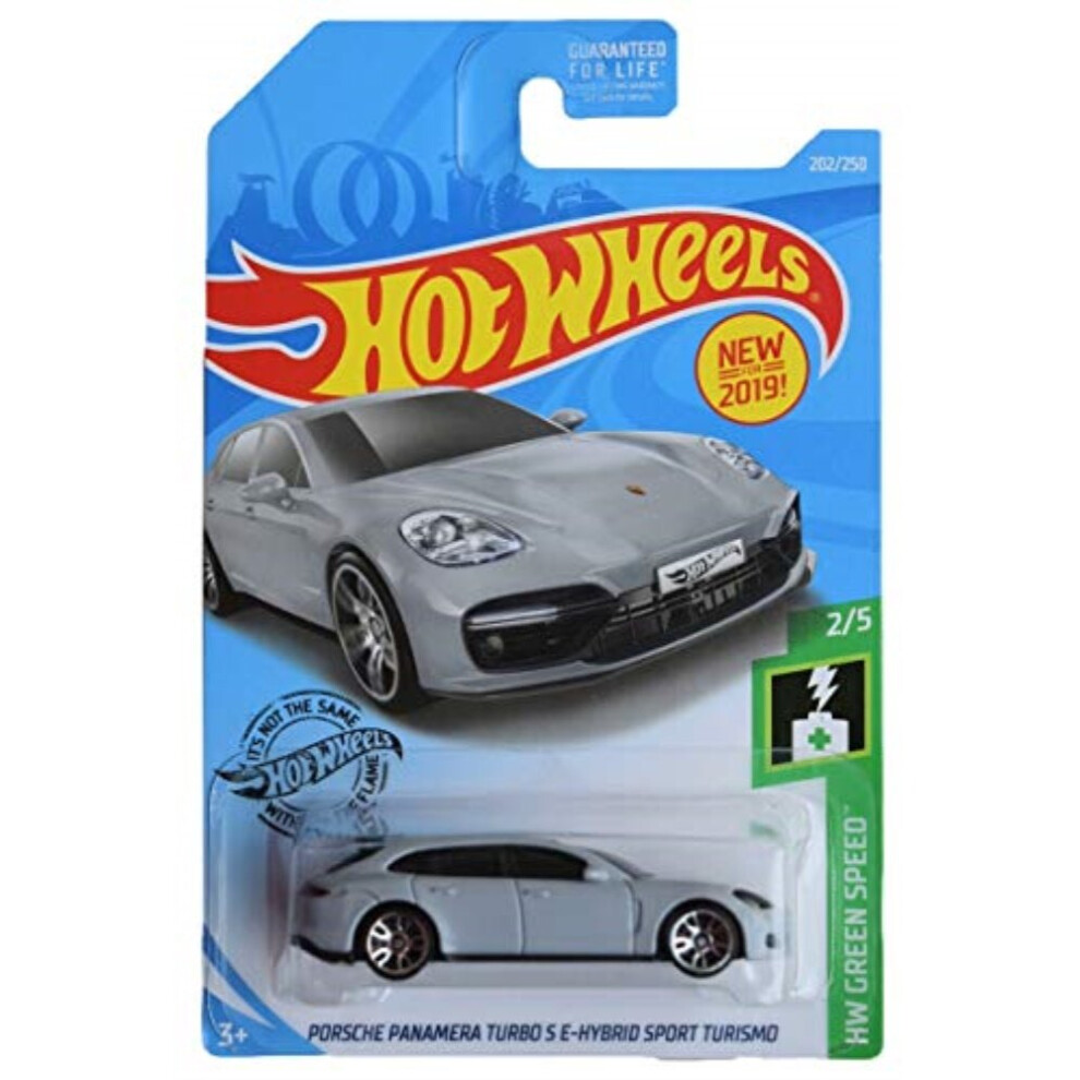 Hot Wheels Green Speed Series 2/5 Porsche Panamera Turbo S E Hybird Sport Turismo 202/250, Gray