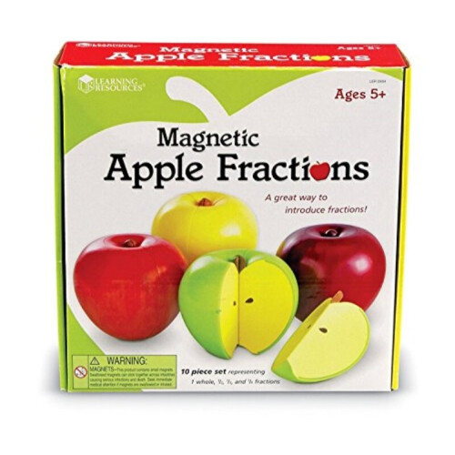 Learning Resources Bring fractions to life with these sectioned apple magnets