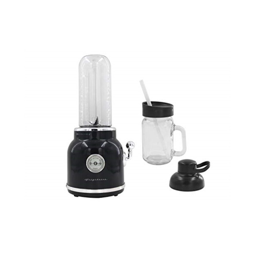 FRIGIDAIRE ESMM100-BLACK 300W Retro Smoothie Maker, Black, Standard