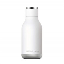Urban Insulated and Double Walled Stainless Steel Bottle 16 Ounce by Asobu White