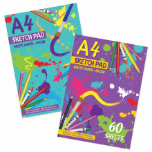 A4 Sketch Pad White Paper Book Drawing Doodling Artist Sketching Art Craft