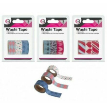 3pc Assorted washi tape 15mm x 3m Decorative Adhesive Washi Tape