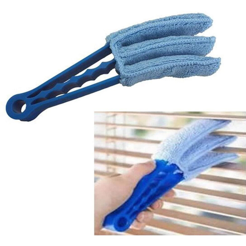 Microfibre Blind Cleaner Venetian Window Duster 3 Pronged Washable Brush Wet/Dry