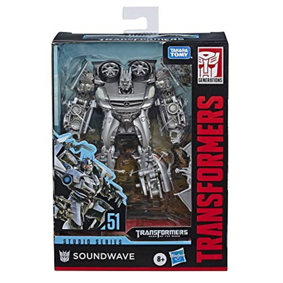 Transformers Toys Studio Series 51 Deluxe Class Dark of The Moon Movie Soundwave Action Figure - Kids Ages 8 & Up, 4.5