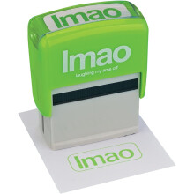Boxer Gifts LMAO Text Speak Ink Stamp
